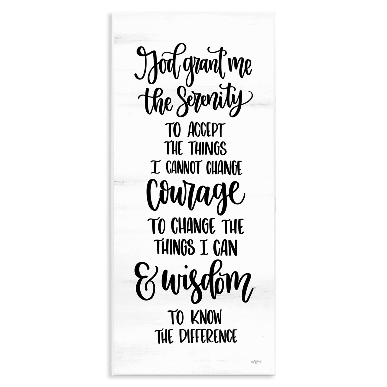 Stupell Industries Religious Serenity Courage & Wisdom Wall Plaque Art